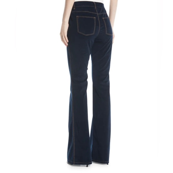 Lafayette 148 New York Pants Women’s 8 Mercer Corduroy Bell Bottom Flared Ink - Picture 2 of 11